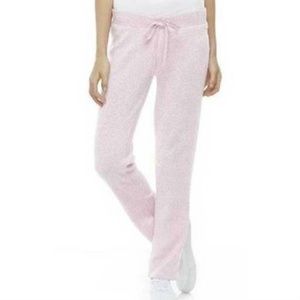 Womens Sweatpants US Polo Pink Large Knit Elastic Waist Fleece Lined Straight